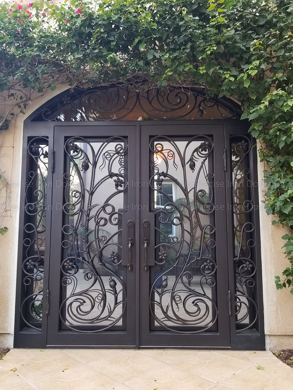 wrought iron front door