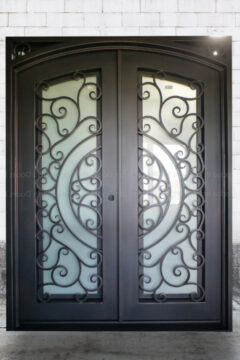 Colorado Springs custom wrought iron entry doors