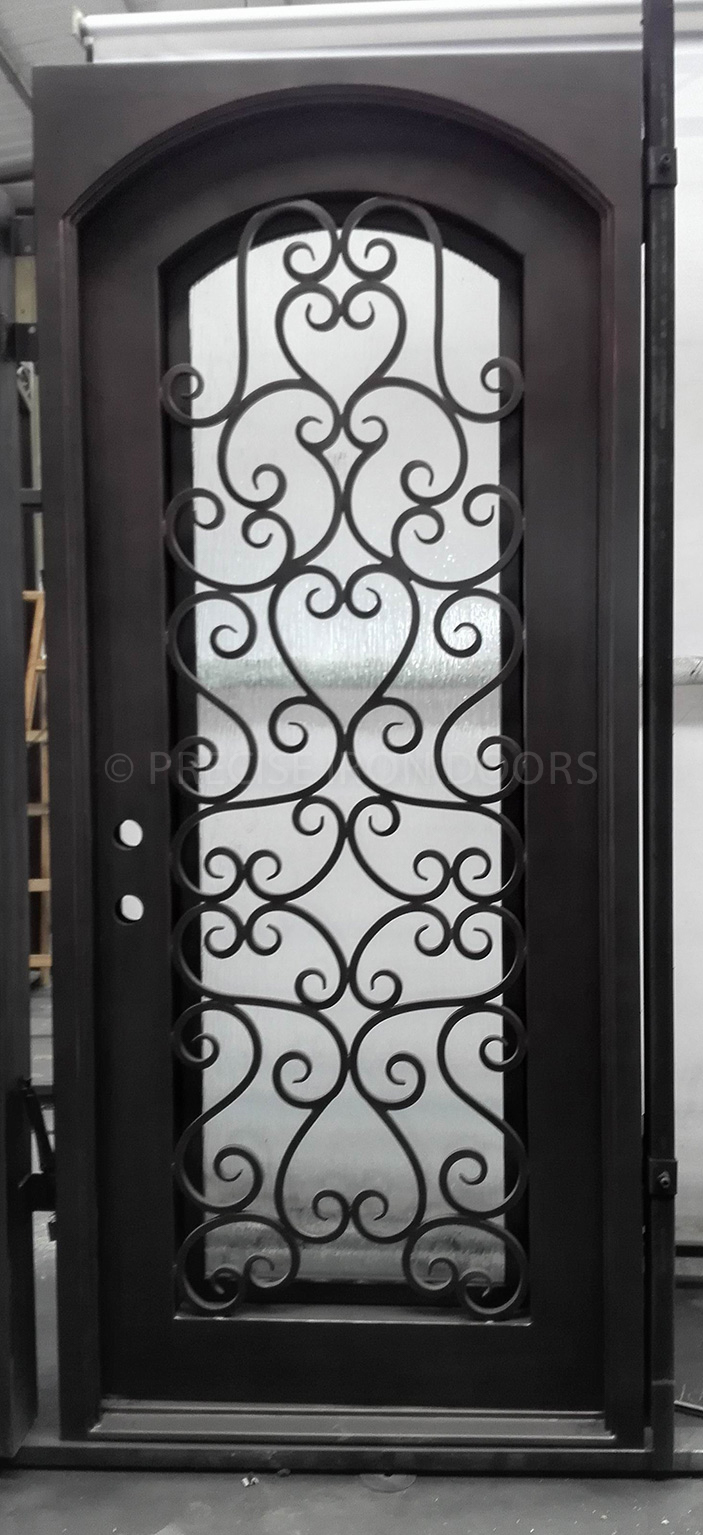 Custom iron door design by Precise Iron Doors