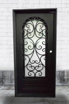 Tulsa custom wrought iron entry doors