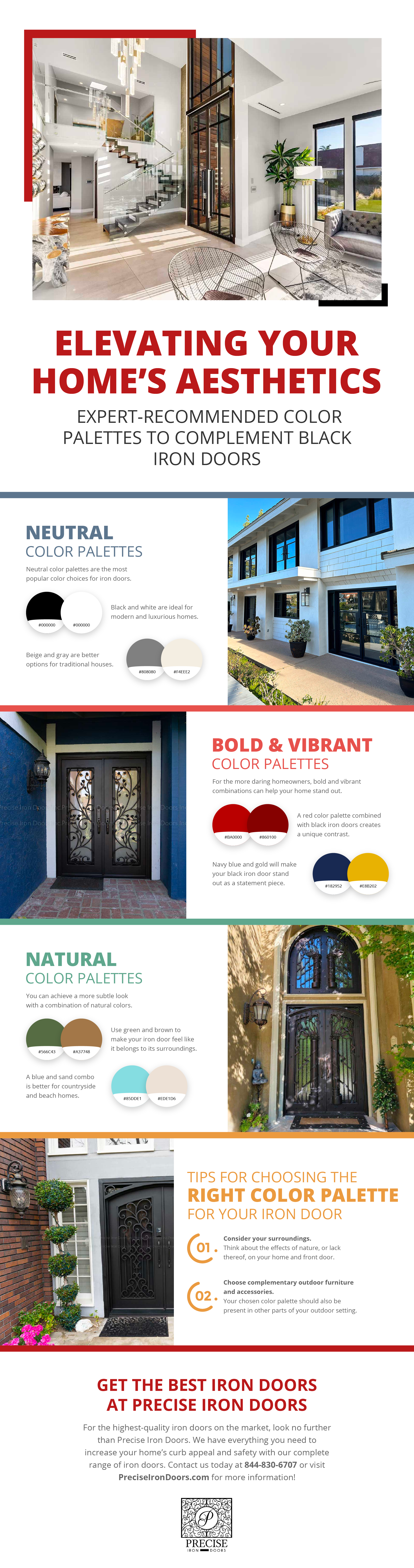 Elevating Your Home's Aesthetics With Iron Doors Infographic
