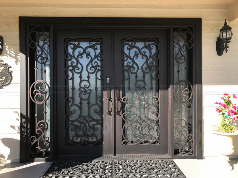 Custom double iron doors from Precise Iron Doors