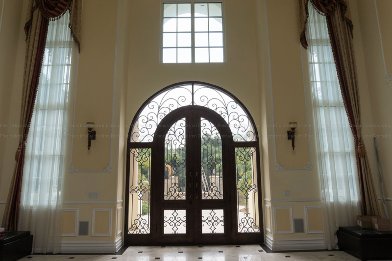 Iron door from Precise Iron Doors for a hospitality business