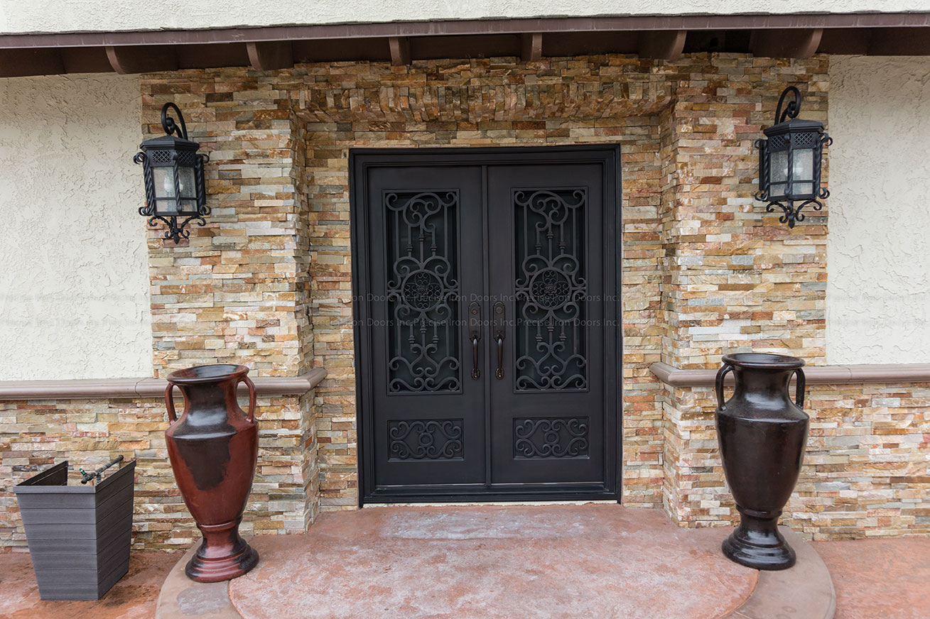 Ranch style iron door made by Precise Iron Doors