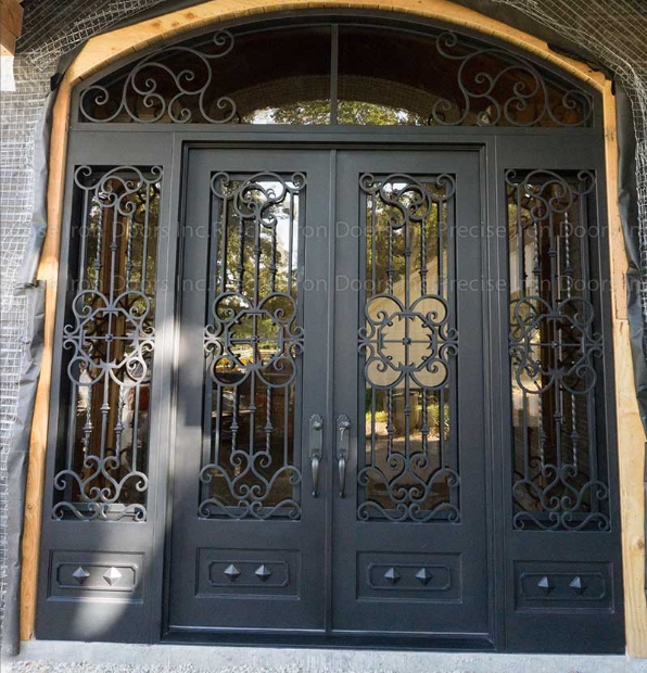 Custom spanish style iron doors from Precise Iron Doors