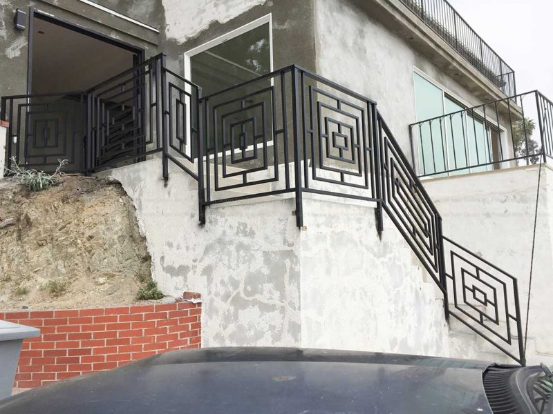 Iron deck railing system from Precise Iron Doors