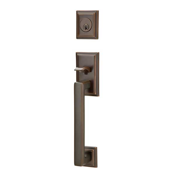 Hamden iron door handle from Precise Iron Doors