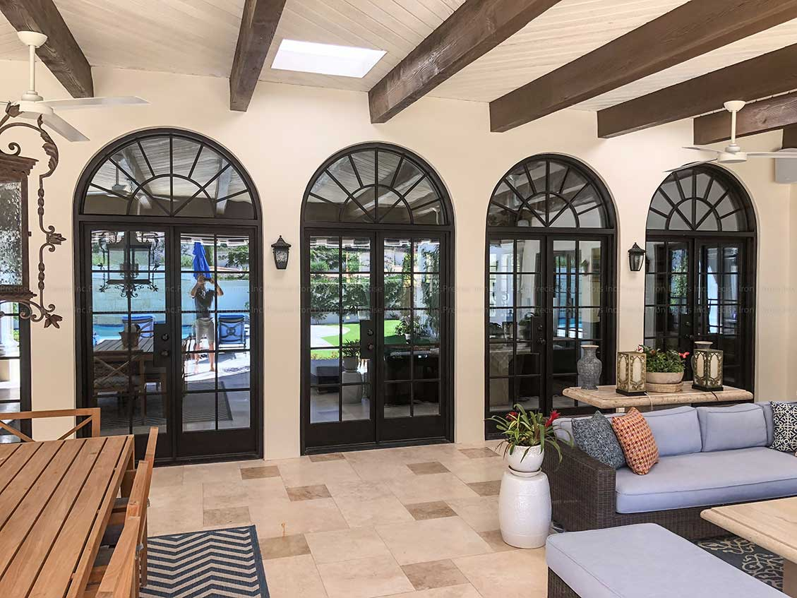 FRENCH DESIGN W/ TRANSOM doors by Precise Iron Doors