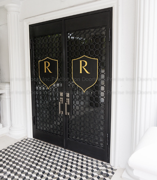 Custom Regency iron door from Precise Iron Doors