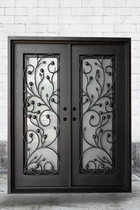 Italian style custom iron door
